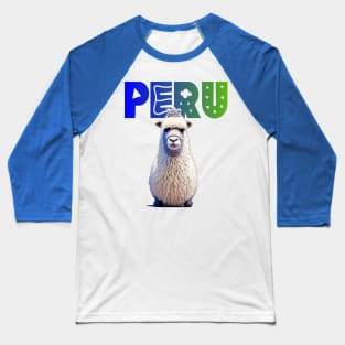 Alpaca Peru Baseball T-Shirt